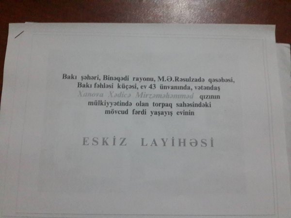 Məmur qanunsuz olaraq vətəndaşa: "Ya 15 min manat ödəniləcək, ya da otağı tərk et, vaxtımı alma"
