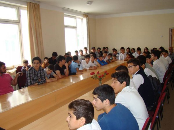 Sumqayıtda tanınmış idmançılarla görüş keçirilib - FOTOLAR