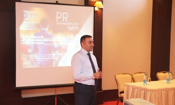 PR mütəxəssislər üçün təlim keçirilib - FOTO