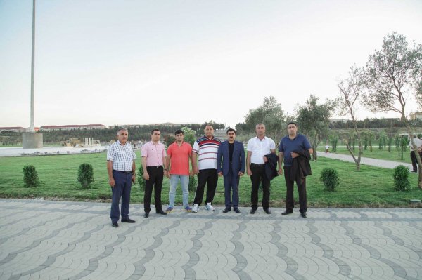 Ramil Səfərov və İbad Hüseynov Sumqayıtın yeni  bulvarında - FOTO
