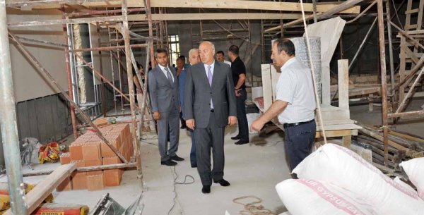 Zakir Fərəcov Sumqayıtda müasir üslubda inşa edilən Heydər Əliyev Mərkəzində – FOTOLAR