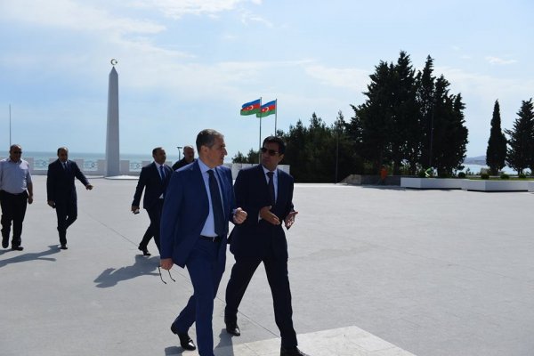 Bakı Ali Neft Məktəbinin rektoru Sumqayıtda - FOTOLAR