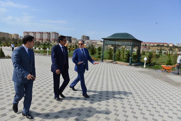 Bakı Ali Neft Məktəbinin rektoru Sumqayıtda - FOTOLAR