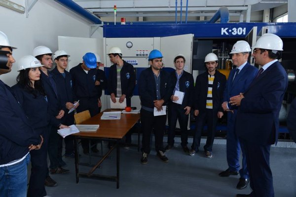 Bakı Ali Neft Məktəbinin rektoru Sumqayıtda - FOTOLAR