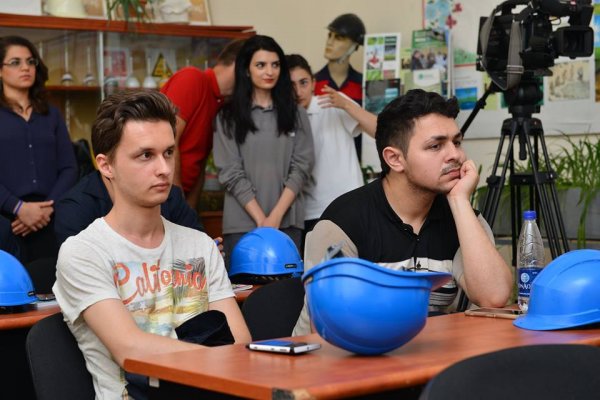 Bakı Ali Neft Məktəbinin rektoru Sumqayıtda - FOTOLAR