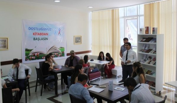 Sumqayıtda “Dostluğumuz Kitabdan Başlasın” layihəsinə start verildi -FOTOLAR