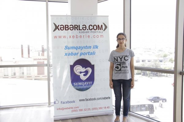 Sumqayıtın ən yüksək nəticə göstərən abituriyentləri şəhər saytının ofisində - FOTO