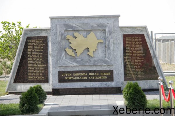 Sumqayıtda 54 şəhidin şərəfinə xatirə kompleksi ucaldılıb - FOTOLAR