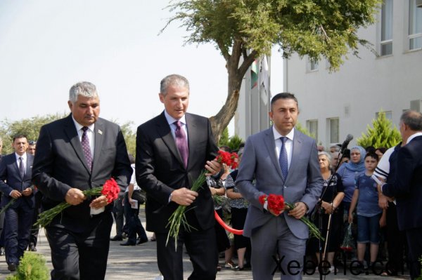 Sumqayıtda 54 şəhidin şərəfinə xatirə kompleksi ucaldılıb - FOTOLAR