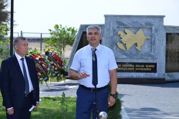 Sumqayıtda 54 şəhidin şərəfinə xatirə kompleksi ucaldılıb - FOTOLAR