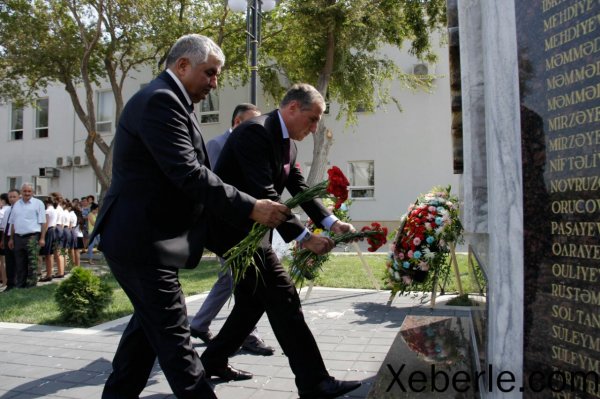 Sumqayıtda 54 şəhidin şərəfinə xatirə kompleksi ucaldılıb - FOTOLAR