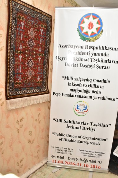 Sumqayıt və İsmayıllıda əlillər üçün peşə emalatxanaları yaradılır -FOTOLAR
