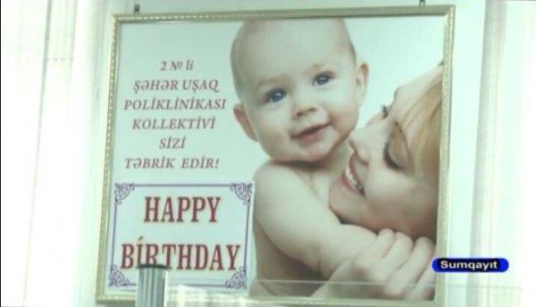 Sumqayıt poliklinikasında "Bir yaşa çatmış uşaqlar günü” tədbiri – FOTOLAR