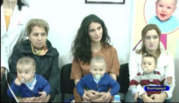 Sumqayıt poliklinikasında "Bir yaşa çatmış uşaqlar günü” tədbiri – FOTOLAR