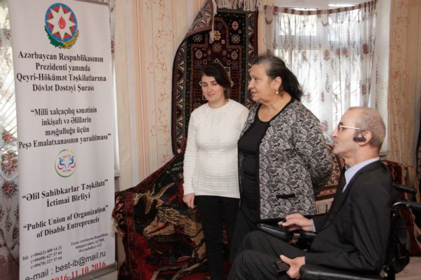 Sumqayıtda əlillər üçün peşə emalatxanası yaradılıb - FOTOLAR
