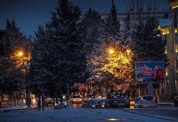 Sumqayıta ilk qar yağıb - FOTOSESSİYA