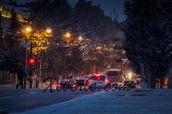 Sumqayıta ilk qar yağıb - FOTOSESSİYA