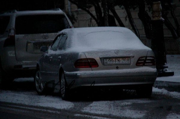 Sumqayıta ilk qar yağıb - FOTOSESSİYA