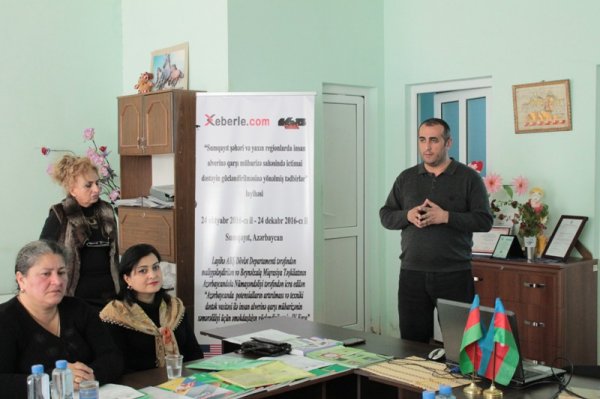 Sumqayıtda “İnsan alverinin hüquqi və psixoloji aspektləri” mövzusunda ictimai dinləmə keçirilib - FOTO