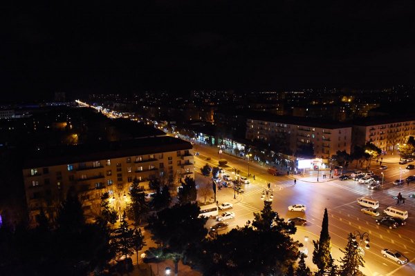 Sumqayıtın yeni il öncəsi möhtəşəm gecə görüntüləri – FOTOLAR