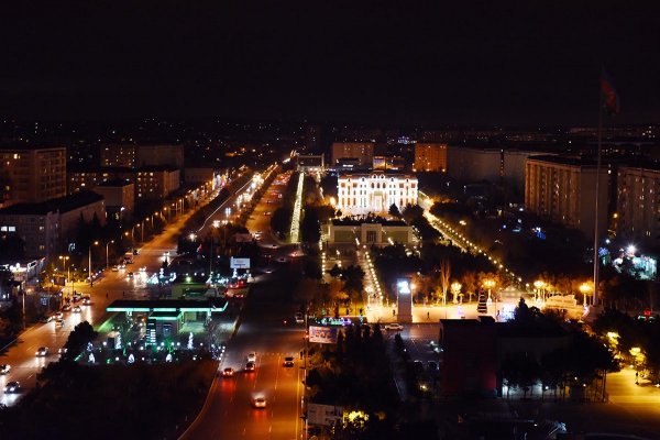 Sumqayıtın yeni il öncəsi möhtəşəm gecə görüntüləri – FOTOLAR