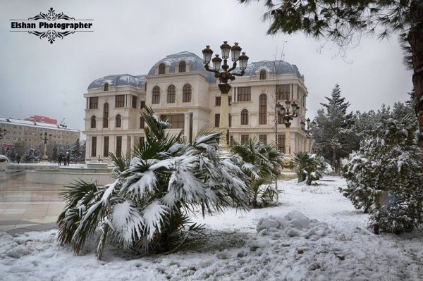 Qarlı Sumqayıt – FOTOLAR