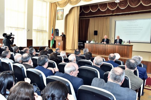 Sumqayıt Dövlət Universitetində Xocalı soyqırımıyla bağlı elmi konfrans keçirilib Sumqayıt Dövlət Universitetində Xocalı soyqırımıyla bağlı elmi konfrans keçirilib