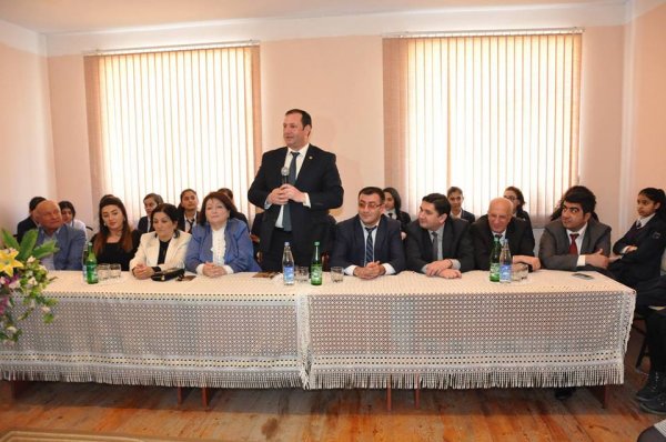 Sumqayıtda şair Zahir Abbasla görüş keçirilib - FOTO