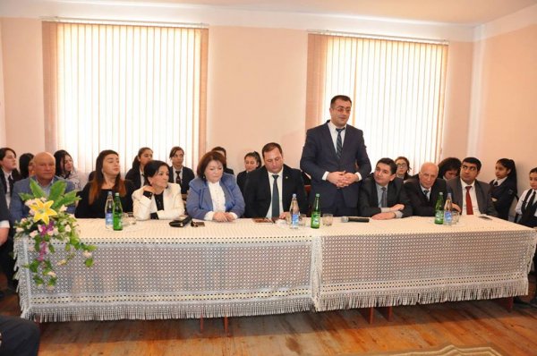 Sumqayıtda şair Zahir Abbasla görüş keçirilib - FOTO