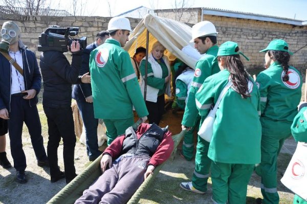 Sumqayıtda  "Ümumdünya Mülki Müdafiə Günü" münasibəti ilə tədbir keçirilib - FOTOLAR