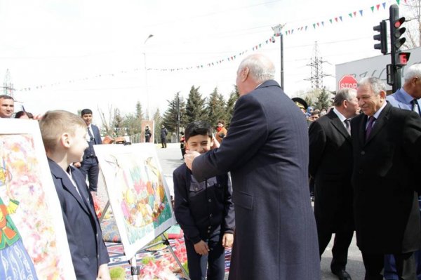 Sumqayıtda parkın təmirdən sonra açılışı olub: Tağıyevin büstü  qoyuldu -VİDEO + FOTOLAR