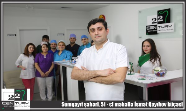 Sumqayıtda estetik gözəlliyin tək ünvanı - "22-ci Əsr " Estetik Stomatoloji Klinika (R) Sumqayıtda estetik gözəlliyin tək ünvanı - "22-ci Əsr " Estetik Stomatoloji Klinika (R)