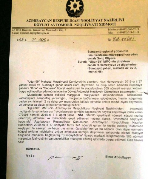 Sumqayıtlı Qarabağ veteranı məmur süründürməçiliyindən şikayət edir Sumqayıtlı Qarabağ veteranı məmur süründürməçiliyindən şikayət edir
