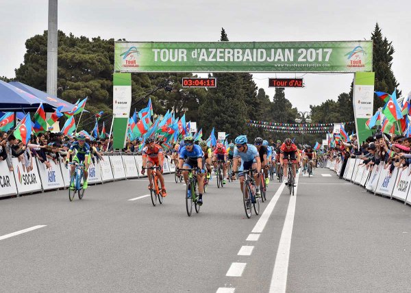 “Tour d’Azerbaidjan-2017” beynəlxalq velosiped turunun Sumqayıt mərhələsi – FOTOLAR