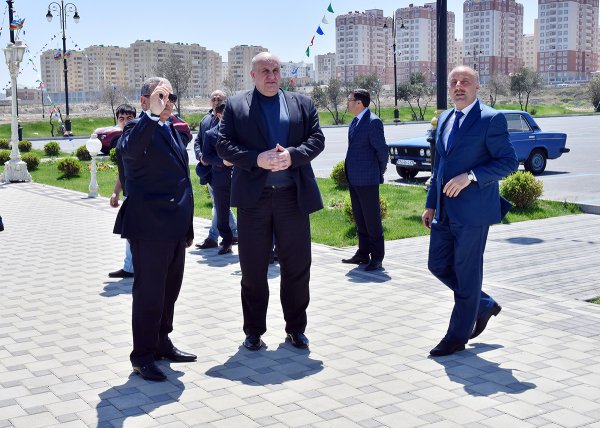 Belarusun mədəniyyət nazirinin müavini Vasili Çernik Sumqayıtda - FOTOLAR