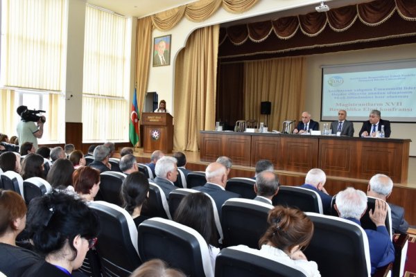 Sumqayıtda magistrantların XVII Respublika elmi konfransı işə başlayıb Sumqayıtda magistrantların XVII Respublika elmi konfransı işə başlayıb