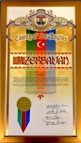 Amerikada “Azərbaycan Milli Günü” elan edildi-FOTO Amerikada “Azərbaycan Milli Günü” elan edildi-FOTO