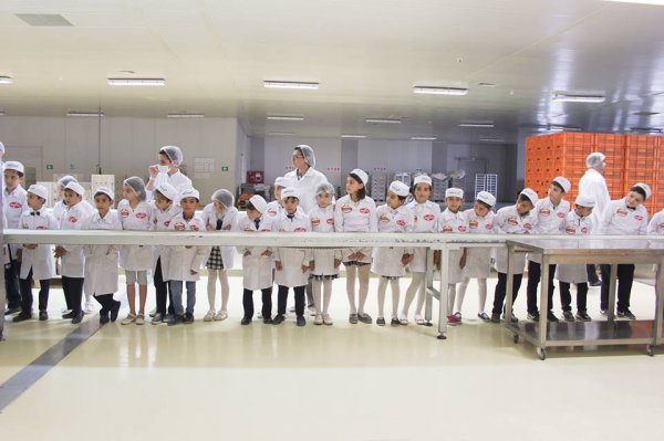 Sumqayıt məktəbliləri “Çörəkçi” məhsullarının istehsal prossesi ilə tanış oldu – FOTOLAR