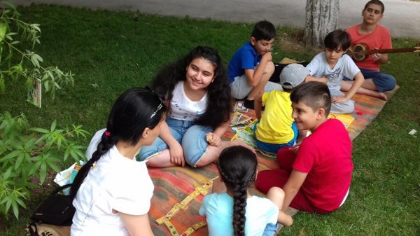Sumqayıtda uşaqlar üçün əyləncə saatı təşkil olunub - FOTOLAR