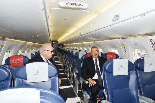 Prezident “Buta Airways”in yeni gətirdiyi təyyarə ilə tanış olub Prezident “Buta Airways”in yeni gətirdiyi təyyarə ilə tanış olub