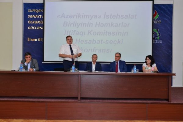 Sumqayıtda II hesabat-seçki konfransı keçirildi: Vaqif Ömərov yenidən sədr postunda -FOTOLAR
