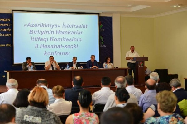 Sumqayıtda II hesabat-seçki konfransı keçirildi: Vaqif Ömərov yenidən sədr postunda -FOTOLAR
