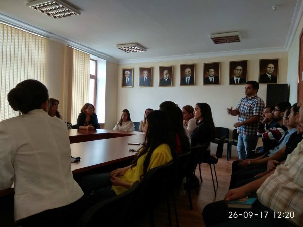 Coğrafiya İnstitutunda “Coğrafiya elminin Vikipediyada yeri” adlı görüş keçirilib - FOTOLAR Coğrafiya İnstitutunda “Coğrafiya elminin Vikipediyada yeri” adlı görüş keçirilib - FOTOLAR