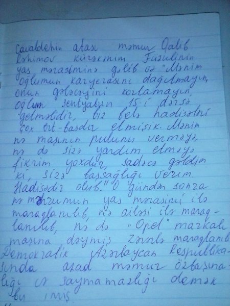 Ağır qəza törətmiş məmur oğlundan şikayət - FOTOLAR Ağır qəza törətmiş məmur oğlundan şikayət - FOTOLAR