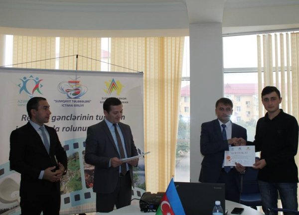 Sumqayıtda “Region gənclərinin turizmin inkişafında rolunun artırılması” layihəsinə start verilib - FOTOLAR