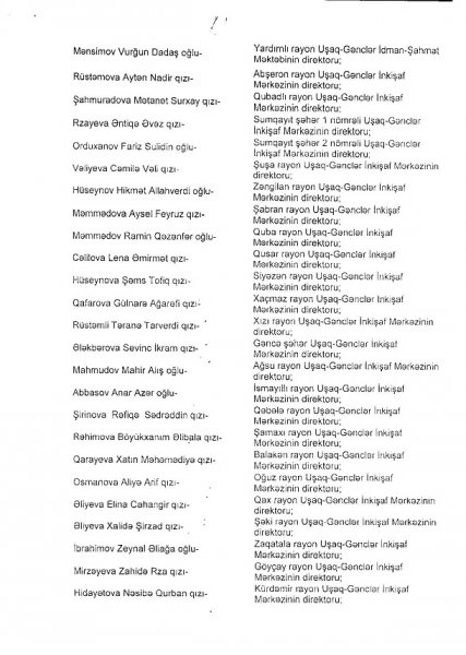 Nazir 138 direktor təyin etdi