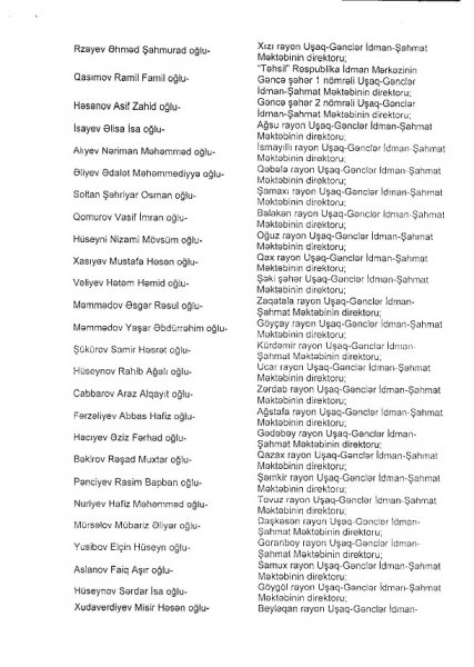 Nazir 138 direktor təyin etdi