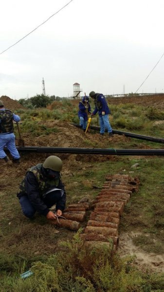 Sumqayıtda 40 mərmi tapıldı - FOTOLAR Sumqayıtda 40 mərmi tapıldı - FOTOLAR