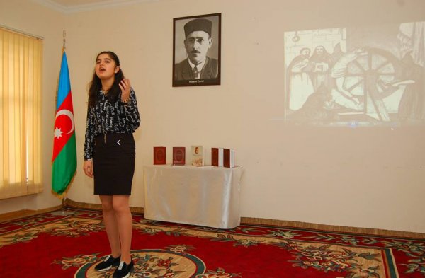 Sumqayıtda Hüseyn Cavidin 135 illik yubileyinə həsr olunmuş tədbir keçirilib - FOTOLAR Sumqayıtda Hüseyn Cavidin 135 illik yubileyinə həsr olunmuş tədbir keçirilib - FOTOLAR