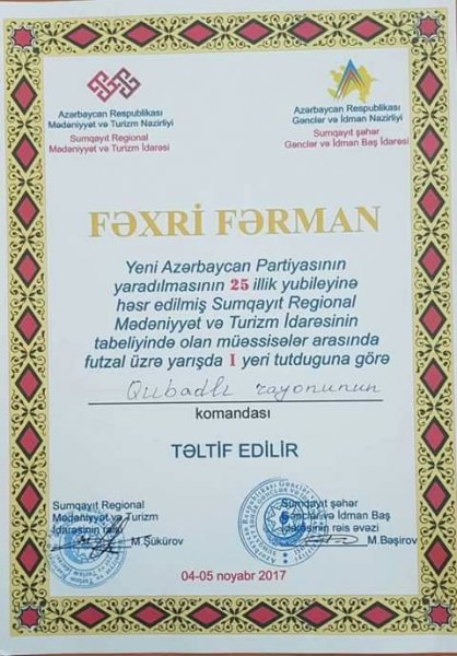 Qubadlı Sumqayıtda qalib gəldi - FOTOLAR